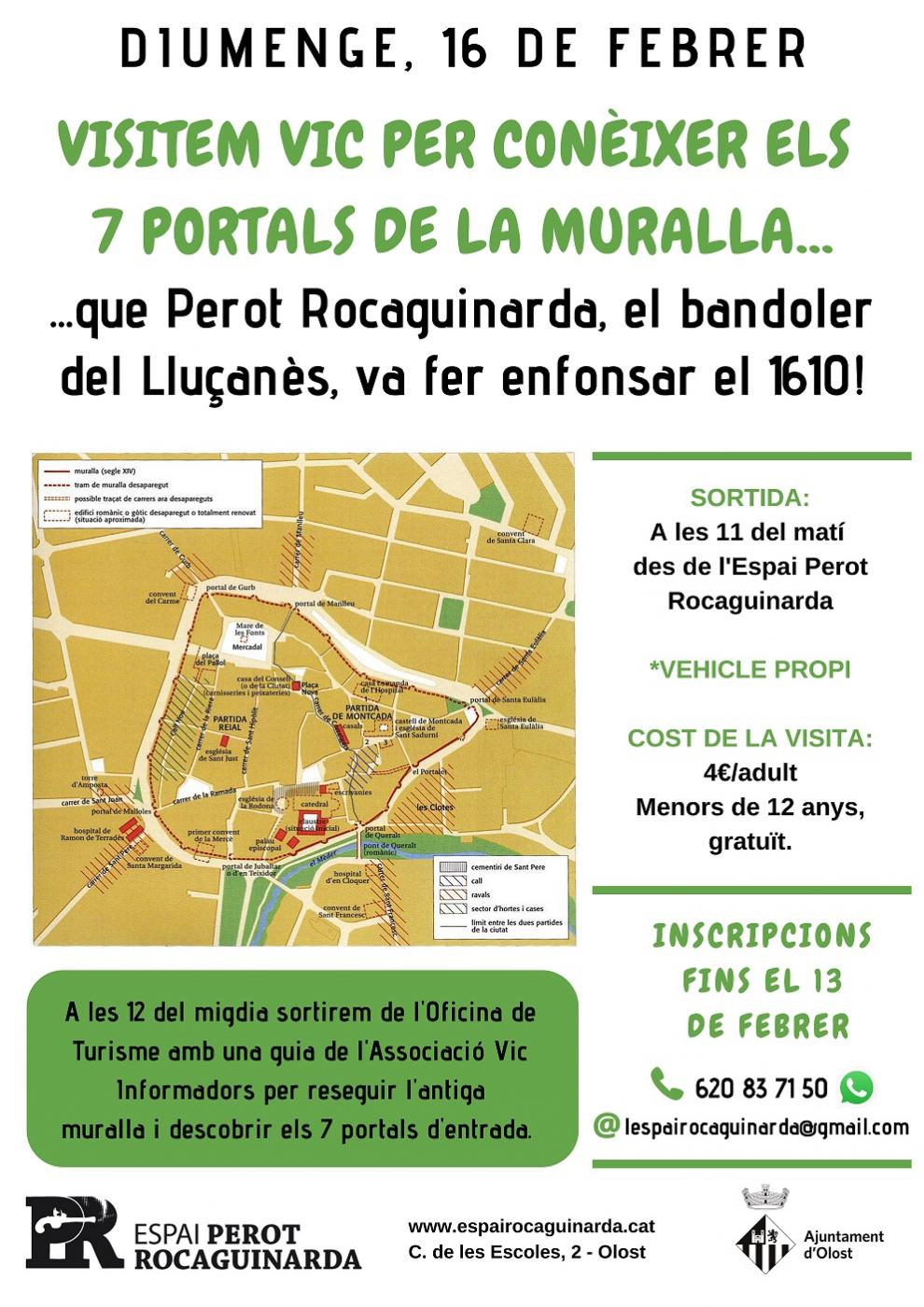 Sortida a Vic per conèixer els 7 portals de la muralla